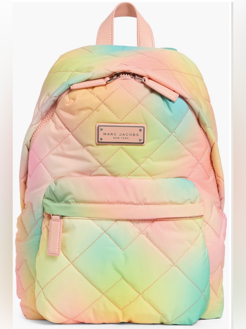 Marc Jacobs Pastel Tie-Dye Quilted Backpack - Desert Sun NWT